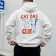 ON Back Cat Dad Club Life Is Better With Cats Father's Day Men's Hoodie Back Print ON Back Cat Dad Club Life Is Better With Cats Father's Day Men's Hoodie Back Print