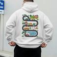 On Back Tired Dads Club Car Race Track On Dad Daddy Men's Hoodie Back Print On Back Tired Dads Club Car Race Track On Dad Daddy Men's Hoodie Back Print