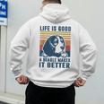 Beagle For Men Women Beagle Dog Mom Dad Beagle Men's Hoodie Back Print