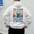 Boxer Dog For Men Women Boxer Dog Dad Mom Small Men's Hoodie Back Print
