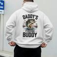 Boy Daddy Fishing Buddy Matching Fishing Bass Fishing Men's Hoodie Back Print
