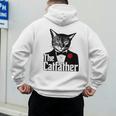 The Cat Father Cool Cat Dad Cat Lovers Men's Hoodie Back Print
