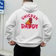Chicken Dad Rooster Daddy Farmer Men's Hoodie Back Print