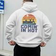 Comin In Hot Pontoon Boat Boating Lake For Dad Small Men's Hoodie Back Print