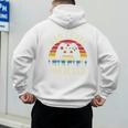 Cute Vintage Dad Level Unlocked Funny Gamer New Daddy Father Men's Hoodie Back Print Cute Vintage Dad Level Unlocked Funny Gamer New Daddy Father Men's Hoodie Back Print