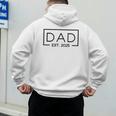 Dad 2025 Father 2025 Dad Since 2025 Dad Est 2025 Men's Hoodie Back Print