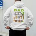 Dad Of The Birthday Boy Wild Zoo Theme Safari Party Men's Hoodie Back Print