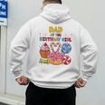 Dad Of The Birthday Girl Candyland Colorful Lollipop Party Men's Hoodie Back Print
