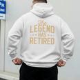 Dad Grandpa Retirement The Legend Has Retired 2026 Men Men's Hoodie Back Print Dad Grandpa Retirement The Legend Has Retired 2026 Men Men's Hoodie Back Print
