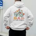 Dad Of The Little Wildflower Birthday Party Baby Shower Men's Hoodie Back Print