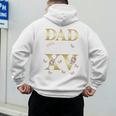 Dad Of The Miss Quince XV Birthday Mexican Quinceanera Men's Hoodie Back Print