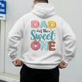 Dad Of The Sweet One 1st Birthday Girl Donut Party Men's Hoodie Back Print