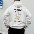 Dada Of The Silly Goose First Birthday Family Matching Men's Hoodie Back Print