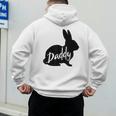 Daddy Bunny Rabbit Father Dad Easter Men's Hoodie Back Print
