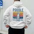 Dog Dad Vintage Poodle Dad Men's Hoodie Back Print
