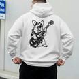 Dog Guitarist Guitar Pembroke Welsh Corgi Dad Mom Men's Hoodie Back Print