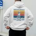 Dog Ridgeback Dad Vintage Rhodesian Ridgeback Dad Men's Hoodie Back Print