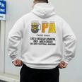Drinking Opa Like A Regular Grandpa Much Cooler Beer Dad Men's Hoodie Back Print