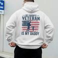 Father Veterans Day My Favorite Veteran Is My Daddy For Kids Men's Hoodie Back Print