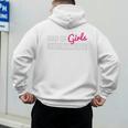 Father's Day Dad From Girl Outnumbered Men's Hoodie Back Print