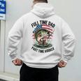 Fishing 4th July Full Time Dad Part Time Hooker On-Back Men's Hoodie Back Print Fishing 4th July Full Time Dad Part Time Hooker On-Back Men's Hoodie Back Print