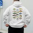 Fishing-Shirt Types Of Freshwater Bass Fish Dad Jokes Men's Hoodie Back Print