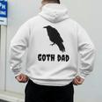 Goth Dad Gothic Bird Crow Emo Father's Day Men's Hoodie Back Print