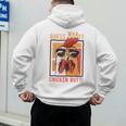 Guess What Chicken Butt DadSiblingsFriends Humor Small Men's Hoodie Back Print