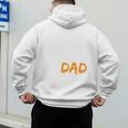 Gymnastics Dad For Gymnastic Father Parents Men's Hoodie Back Print