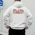 Ice Cream Dad 1st Birthday Matching Family Men's Hoodie Back Print