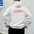 It's Official I'm The Favorite Daughter From Dad Mom Men's Hoodie Back Print