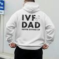 IVF Dad Retrieval Day Infertility Transfer Father Men's Hoodie Back Print