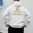 I Just Keep Getting Better Dad Grandpa Great Grandpa Vintage Men's Hoodie Back Print