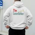 Lawn Mowing Lawnfather Dad Lawn Mower Gardening Men's Hoodie Back Print