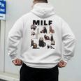 MILF Man I Love Ferrets Ferret Mom Dad Ferret Owner Men's Hoodie Back Print
