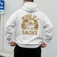 Mind If I Smoke BBQ Barbeque Grilling Chef Dad Men's Hoodie Back Print