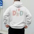 One Silly Goose Dad 1st First Birthday Family Matching Party Men's Hoodie Back Print