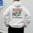 Got Passed By My Daughter Skiing Dad Men's Hoodie Back Print