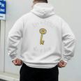 Pun Tshirt I'm A Little Door Key Bad Pun Dad Jokes Men's Hoodie Back Print