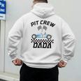 Race Car Racing Family Dada Pit Crew Birthday Party Men's Hoodie Back Print
