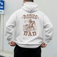 Rodeo Dad Western Cowboy Daddy Family Matching Father's Day Men's Hoodie Back Print