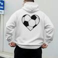 Soccer Ball Heart Idea For Mom Dad Kids T-Shirt Men's Hoodie Back Print Soccer Ball Heart Idea For Mom Dad Kids T-Shirt Men's Hoodie Back Print