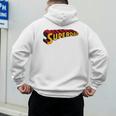 Super Dad Superdad Superhero Dad Men's Hoodie Back Print