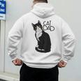 Tuxedo Cat Dad Cat Dad Tuxedo Cat Dad Men's Hoodie Back Print