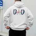 Unicorn Dad Birthday Shirt Matching Family Party Tee T-Shirt Men's Hoodie Back Print