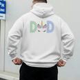 Unicorn Dad First Birthday Girl Family Matching Mama Party Men's Hoodie Back Print