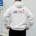 US Flag Proud Air Force Dad Men's Hoodie Back Print