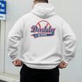 Vintage Baseball Daddy Of The Rookie Men's Hoodie Back Print