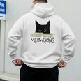 Women's Meowjong Cat Mahjong Chinese Game Cat Mom Dad Men's Hoodie Back Print