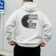 Woodworking Dad Measure Cut Swear Handyman Fathers Day Men's Hoodie Back Print